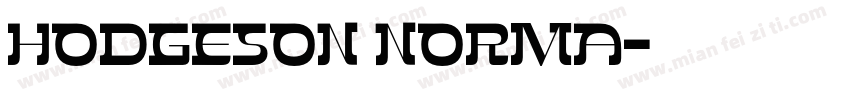 Hodgeson Norma字体转换